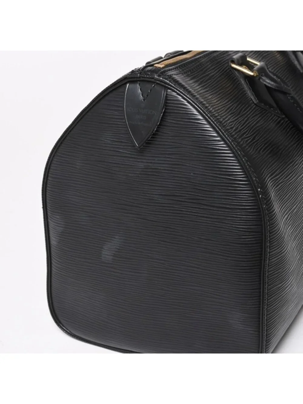 Louis Vuitton Speedy 30 Handbag Epi Leather Black Gold